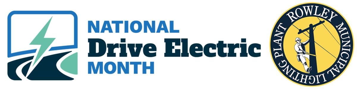 National Drive Electric Month logo graphic